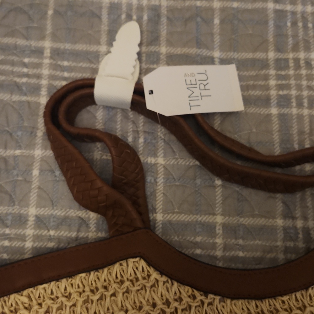 Straw beach bag NWT - Picture 4 of 7